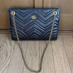 グッチ　GGマーモント　キルティングショルダー