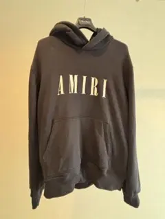 AMIRI アミリ ロゴ プルオーバー パーカー ブラック M 本物　dripのサムネイル