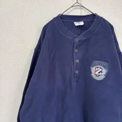 ジャージーズ　長袖　鹿子　ロゴ　アメリカ古着　 XL 4171