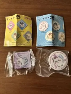 新品未使用　くら寿司　ちいかわ　缶バッジ　マグネット　2点セット　モモンガ