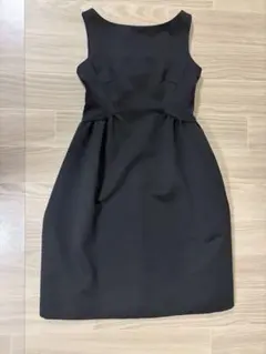 CELFORD ノースリーブひざ丈ワンピース ブラック