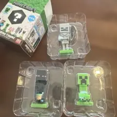 マイクラ ボビングフィギュア　エンダーマン　クリーパー　スケルトン