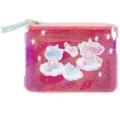 リトルツインスターズ　キキララ　フラットポーチ　サンリオ