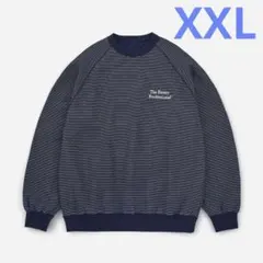 【XXL】BORDER CREW NECK SWEAT （ネイビー）