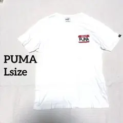 PUMA / ホワイト ポケット/Tシャツ / L