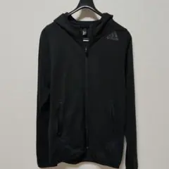 adidas アディダス ジップアップパーカー ブラック Lサイズ