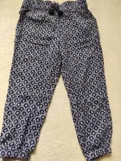 H&M ジョガーパンツ　レーヨン100% ネイビー 90サイズ