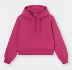 完売　ジーユー　クロップドスウェットパーカ　ピンク　Ｍ　新品未使用