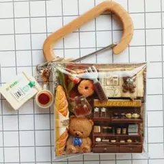 テディベア Cafe風ガチャ詰めポーチ