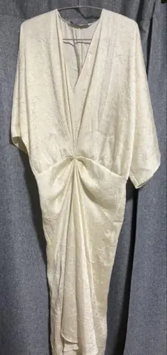 ZARA アイボリー ラップスタイル ワンピース S