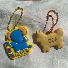 たべっ子どうぶつ　ぷっくりラバマスグミ　ラバーマスコット　ぞう　ドッグ