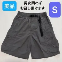 【美品】GU ナイロンカーゴハーフパンツ　S ウエスト68〜76 ハーフパンツのサムネイル