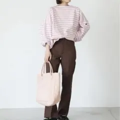 ルミノア　For SLOBE every day ビッグボーダーカットソー　別注