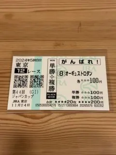 2025年最新】ジャパンカップ 馬券の人気アイテム - メルカリ