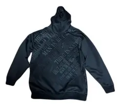 in the attic プルオーバーパーカー ブラック ロゴデザイン フーディ