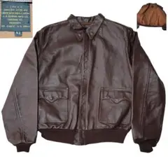 8万円美USA製ロストワールドLOST WORLDSアメリカ製フライトジャケット LOST WORLDS ロストワールド G-1フライトジャケット Seal Brown