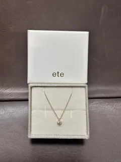 ete イエローゴールドネックレス 18K 一粒ダイヤのサムネイル