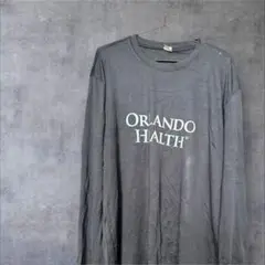 【sport】Orlando Health 長袖カットソー グレー　XL 古着
