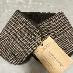 【新品】In Bloom チェック柄マフラー ブラウン