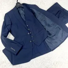 美品 REDA×ONLY 3ピース スーツ セットアップ 紺 170Y M相当