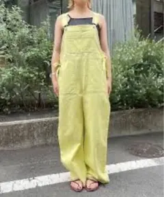 Helloサンフランシスコ ライトイエロー デニムオーバーオール