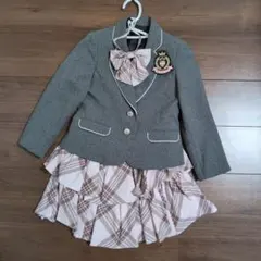 女児フォーマルジャケットとフリルスカートセット 130
