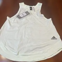 adidas ライトグリーン タンクトップ M