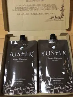 【新品未開封】YUSEEKダークブラウン350g2本セット YUSEEK クリームシャンプー ダークブラウン 2本セット 【公式通販】
