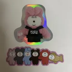 ケンエレスタンド ケンエレ むにゅ ぽっこし ステッカー 5周年 ノベルティ