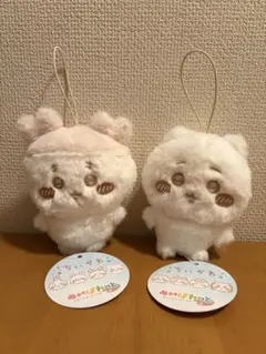ちいかわ　ぬいパレット〜ミルクいろ〜マスコット古本屋カニちゃん＆ちいかわ