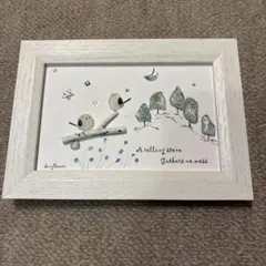 シーグラスアート シマエナガ Studio SUNFLOWER
