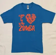 ZUMBA　I LOVE ZUMBA ブルーTシャツ
