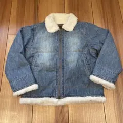 MARKY'S デニムジャケット ファー付 110cm アウター コート