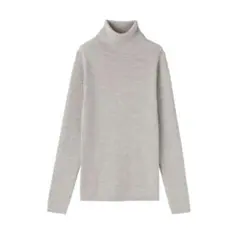 ★専用　無印　洗えるウールハイゲージリブ　タートルネックセーター　未使用　今期