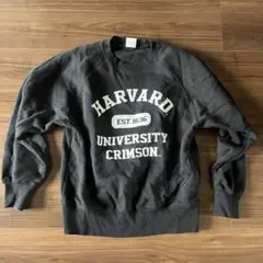 HARVARD クルーネック スウェット M ブラック