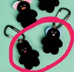 ２コ　新品mojojojo フィギュアマスコット Vol.3限定　黒キーホルダー