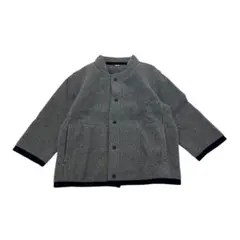 無印良品 ベビー フリース 80cm ジャケット ウィメンズ 無地 グレー