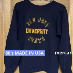 80's USA製 古着 カレッジ スウェット