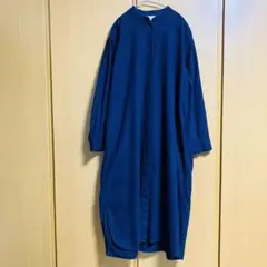 シャツワンピース 長袖無印