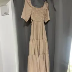 REDYAZEL ギンガムチェック ティアードドレス 半袖