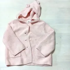 baby GAP フード付きカーディガン 12-18ヶ月 ピンク