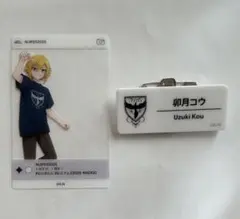 にじフェス2025 卯月コウ ネームバッジ　SNS風クリアカード