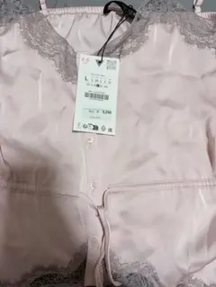 ZARA レーストリム キャミソール ピンク Lサイズのサムネイル