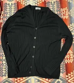 JOHN SMEDLEY シーアイランドコットン カーディガン ブラックL