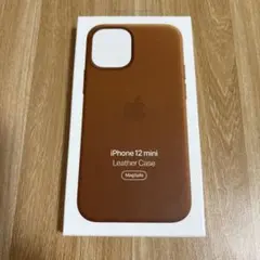 新品未使用純正品iPhone 12 mini レザーケースサドルブラウン