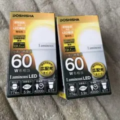 DOSHISHA Luminous LED電球 2個セット