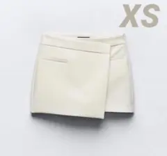 ZARA アシンメトリースコート ホワイト