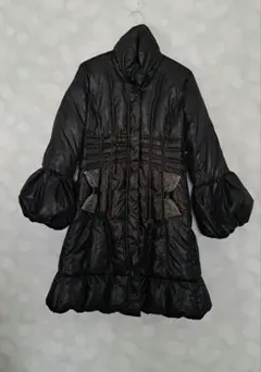 【訳あり】&Love　ロングダウンコート　ブラックのサムネイル