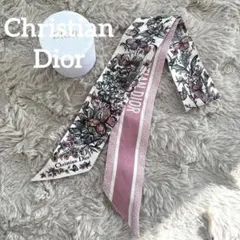 Christian Dior ディオール 花柄 ミッツァスカーフ リボンスカーフ