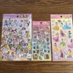平成ハピ✖️2✖️コレクション　犬　ディズニープリンセス　ペタペタシール